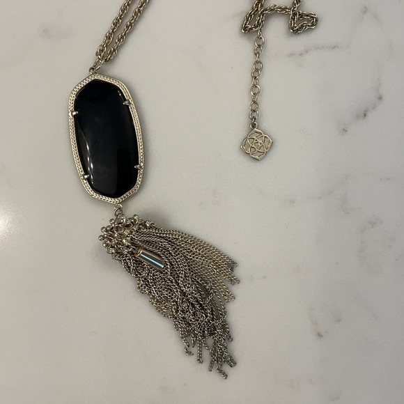 Kendra Scott Rayne Necklace with Black Stone - Picture 3 of 7